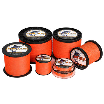 1000M 1094Yds Orange 6lb-100lb HERCULES PE Braided Fishing Line 4 Strands